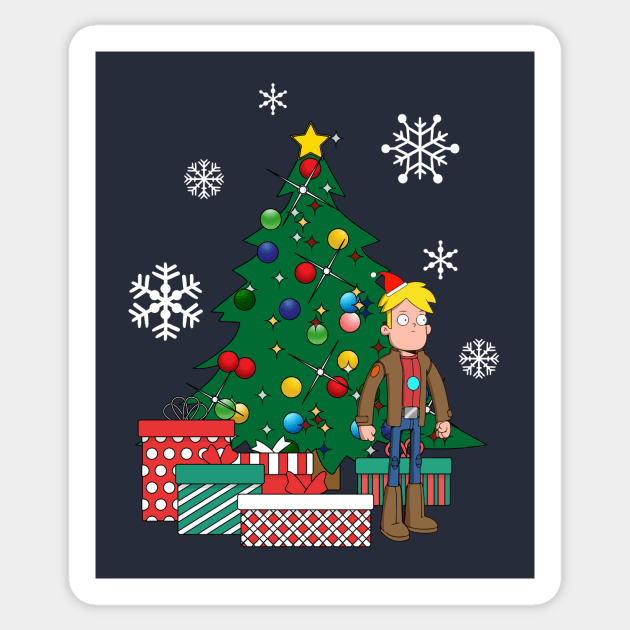 Gary Goodspeed Around The Christmas Tree Final Space Sticker by Nova5